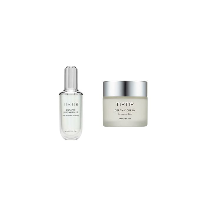 TIRTIR Ceramic Cream - 50ml + Ceramic Milk Ampoule - 40ml Set