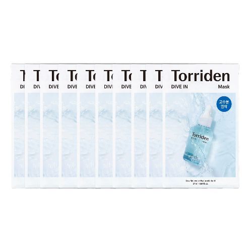 Torriden DIVE IN Low Molecular Hyaluronic Acid Mask Pack - 27ml x 10pcs