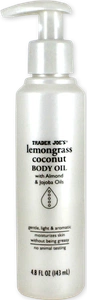 Trader Joe's Lemongrass Coconut Body Oil
