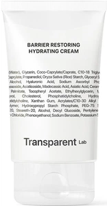Transparent lab Barrier Restoring Hydrating Cream