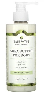 Tree to Tub Shea Butter For Body In Raw, Unscented