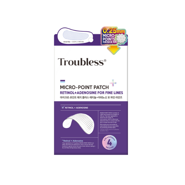 Troubless Micro-Point Patch Plus Retinol & Adenosine For Fine Lines 4patches - 4pcs
