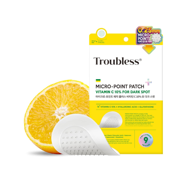 Troubless Micro-Point Patch Plus Vitamin C 10% For Dark Spot - 9pcs