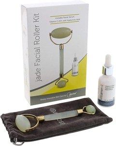 TruSpa Jade Roller Vitamin C + Hyaluronic Acid Face Serum
