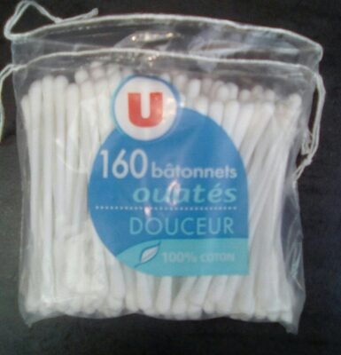 160 bâtonnets ouatés douceur 100% coton