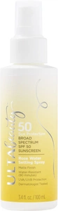 ULTA SPF 50 Sunscreen Rose Water Setting Spray