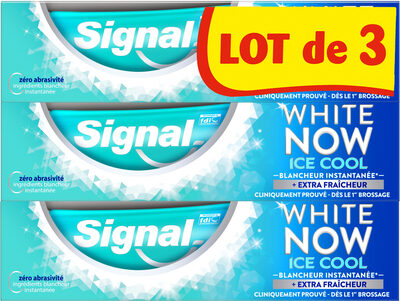 Signal White Now Dentifrice Ice Cool 3x75ml