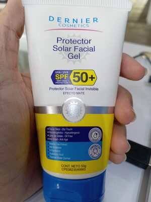 Protector solar en gel