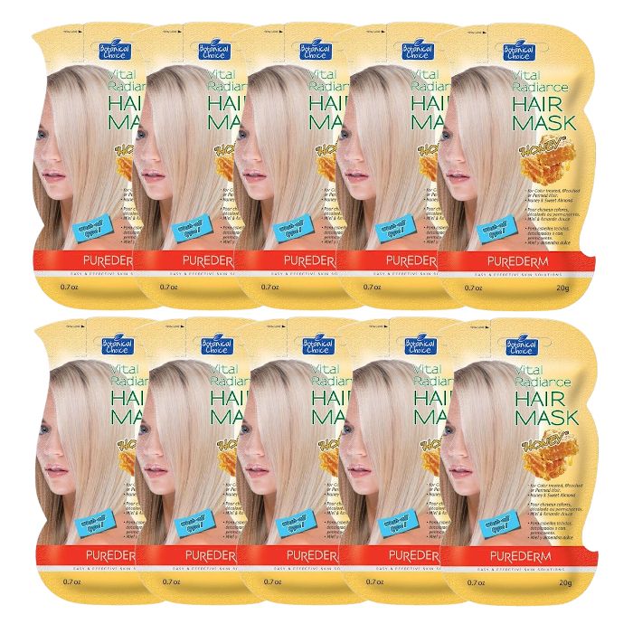Unknown PUREDERM Vital Radiance Hair Mask (10ea) Set