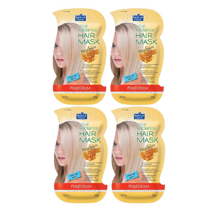 Unknown PUREDERM Vital Radiance Hair Mask (4ea) Set