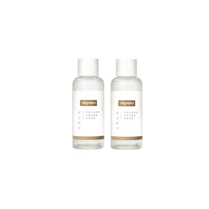 VEGREEN Alcohol-Free Nature Mucin Essence Toner - 150ml (2ea) Set