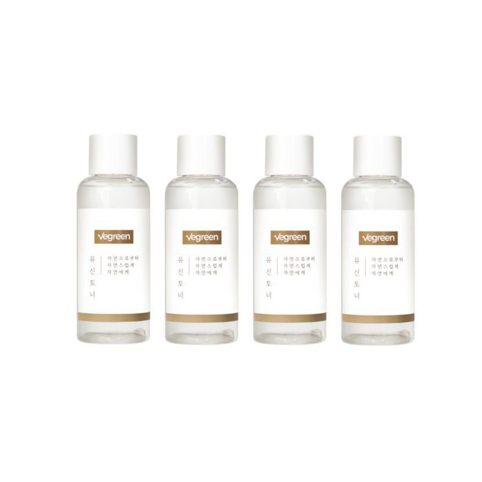 VEGREEN Alcohol-Free Nature Mucin Essence Toner - 150ml (4ea) Set
