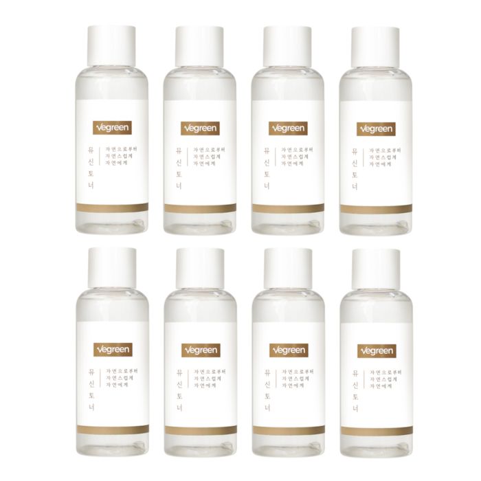 VEGREEN Alcohol-Free Nature Mucin Essence Toner - 150ml (8ea) Set