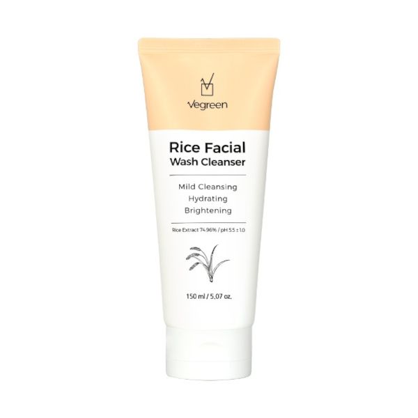 VEGREEN Rice Facial Wash Cleanser - 150ml
