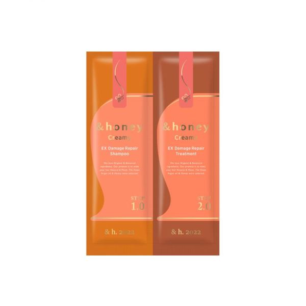 ViCREA & honey Creamy Ex Damage Repair 1 Day Shampoo & Treatment Trial Set - 10ml?10g