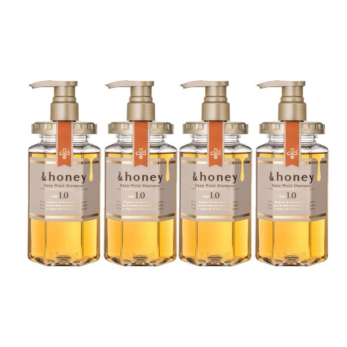 ViCREA & honey Deep Moist Shampoo Step1.0 - 440ml (4ea) Set
