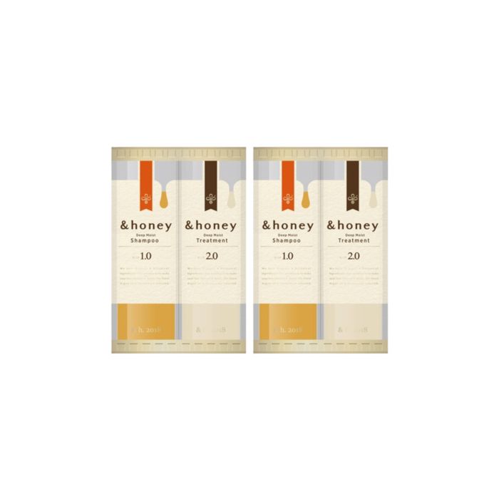 ViCREA & honey Deep Moist Shampoo & Treatment Trial Set - 10ml+10ml - (2ea) Set