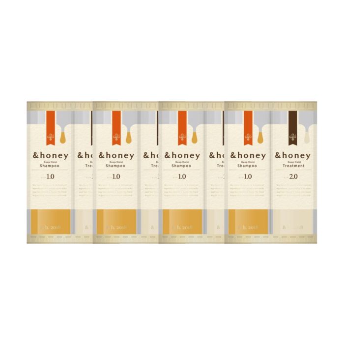 ViCREA & honey Deep Moist Shampoo & Treatment Trial Set - 10ml+10ml - (4ea) Set