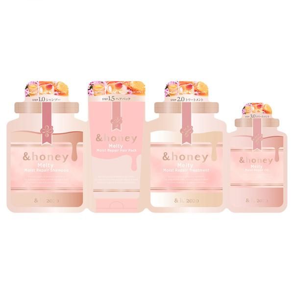 ViCREA & honey Melty Moist Repair 4 Steps Trial Set - 1 set