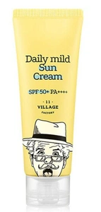 VILLAGE 11 FACTORY Daily Mild Suncream Spf50+ Pa+++