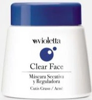 Violetta Clear Face Secative And Regulating Mask