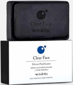 Violetta Clear Face Soap with Activate Carbon