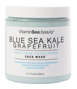 VitaminSea.Beauty Blue Sea Kale Grapefruit Deep Pore Exfoliating Face Mask