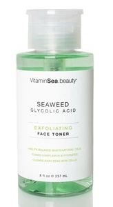 VitaminSea.Beauty Seaweed Glycolic Acid Exfoliating Face Toner