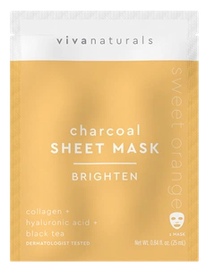 Vivanaturals Charcoal Sheet Mask Brighten