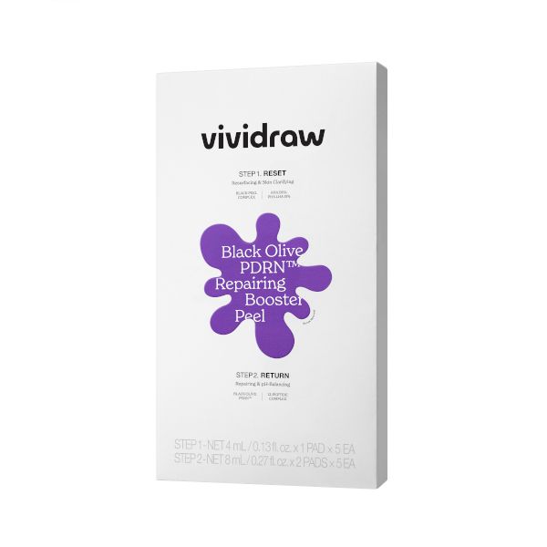 vividraw Black Olive PDRN Repairing Booster Peel - 5ea