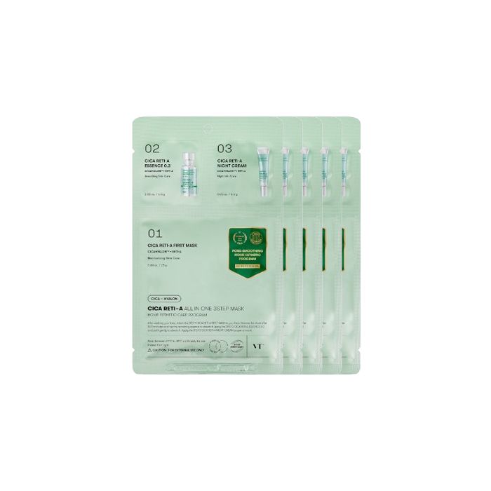VT Cica Reti-A All In One 3Step Mask (5ea) Set