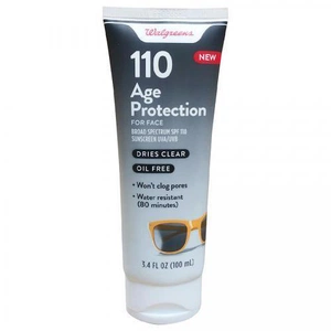 Walgreens Age Protection For Face Sunscreen Spf 110