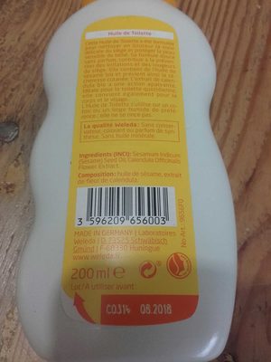 Weleda Bébé Huile de toilette au Calendula