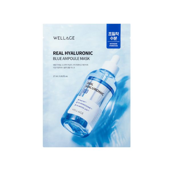 Wellage Real Hyaluronic Blue Ampoule Mask - 1pc