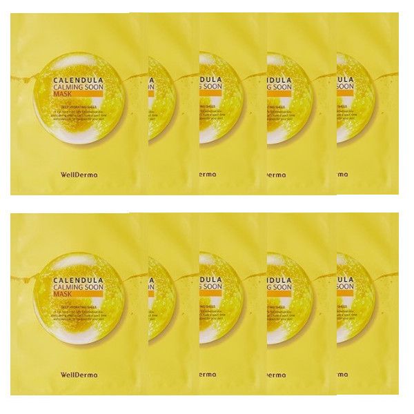 WELLDERMA Calendula Calming Soon Mask - 10ml*10pcs