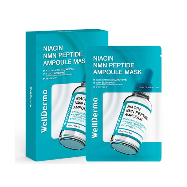 WELLDERMA Niacin NMN Peptide Ampoule Mask - 10pcs
