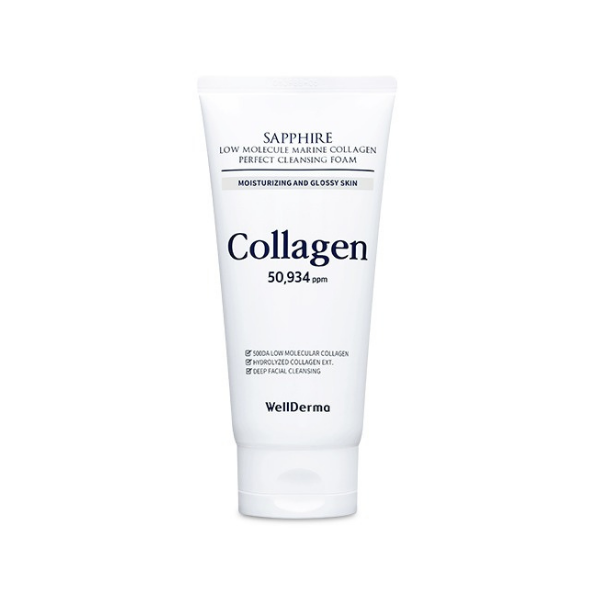 WELLDERMA Sapphire Low Molecule Collagen Perfect Cleansing Foam - 150g