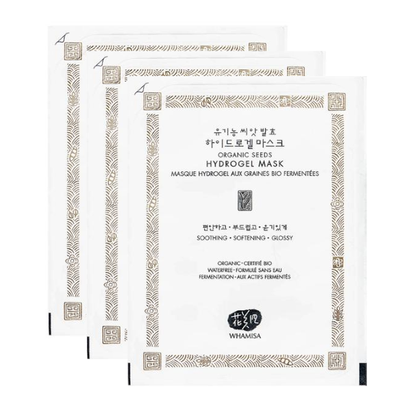 WHAMISA Organic Seeds Hydrogel Mask - 33g X 3pcs
