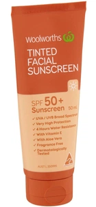 Woolworths Tinted Facial Sunscreen SPF50+