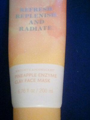 pineapple enzyme clay face mask