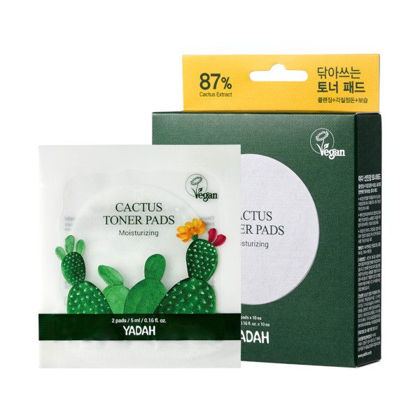 YADAH Cactus Toner Pads (Pouch Type) - 2pads*10ea
