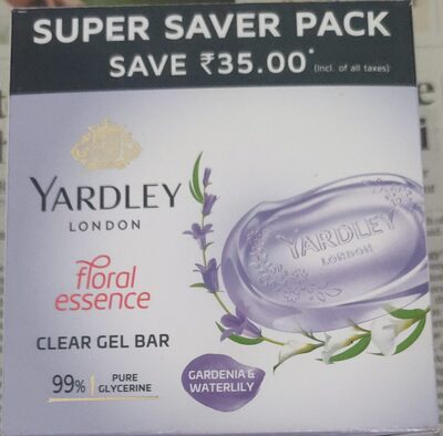 Yardley Clear Gel Bat Gardenia and waterlily