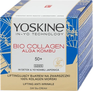 YOSKINE Bio Collagen Alga Kombu Dnevna Krema Protiv Bora Za Lice, 50 +