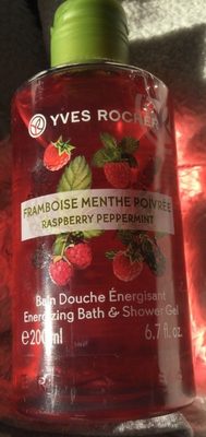 Bain douche énergisant framboise menthe poivrée