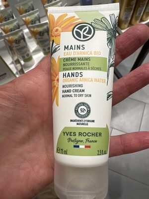 crème mains nourrissante eau d'arnica bio