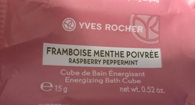 Cube de Bain énergisant Framboise Menthe poivrée