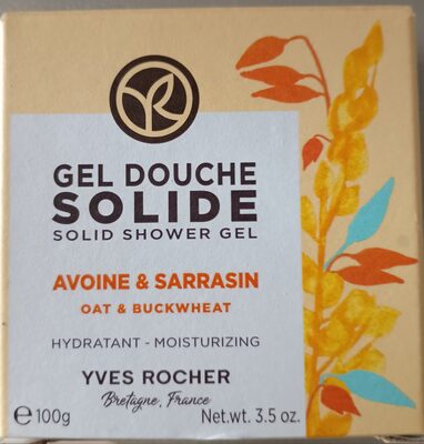 Gel. Douche solide, avoine et sarrasin