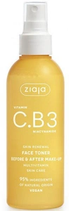 Ziaja Vitamin C. B3 Niacinamide Face Toner Mist Before & After Make-Up