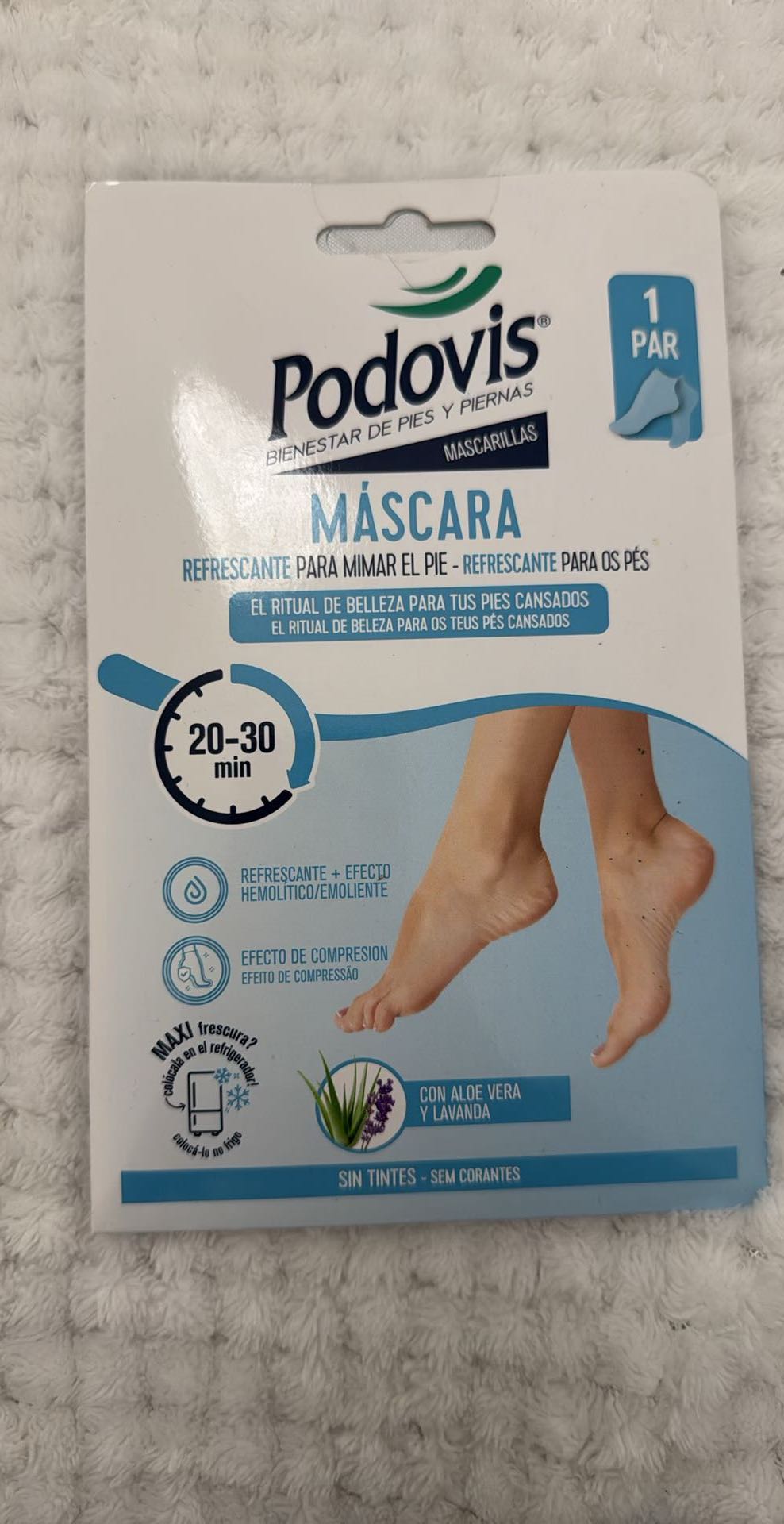 Máscara Refrescante para mimar el pie (1 par) - Podovis