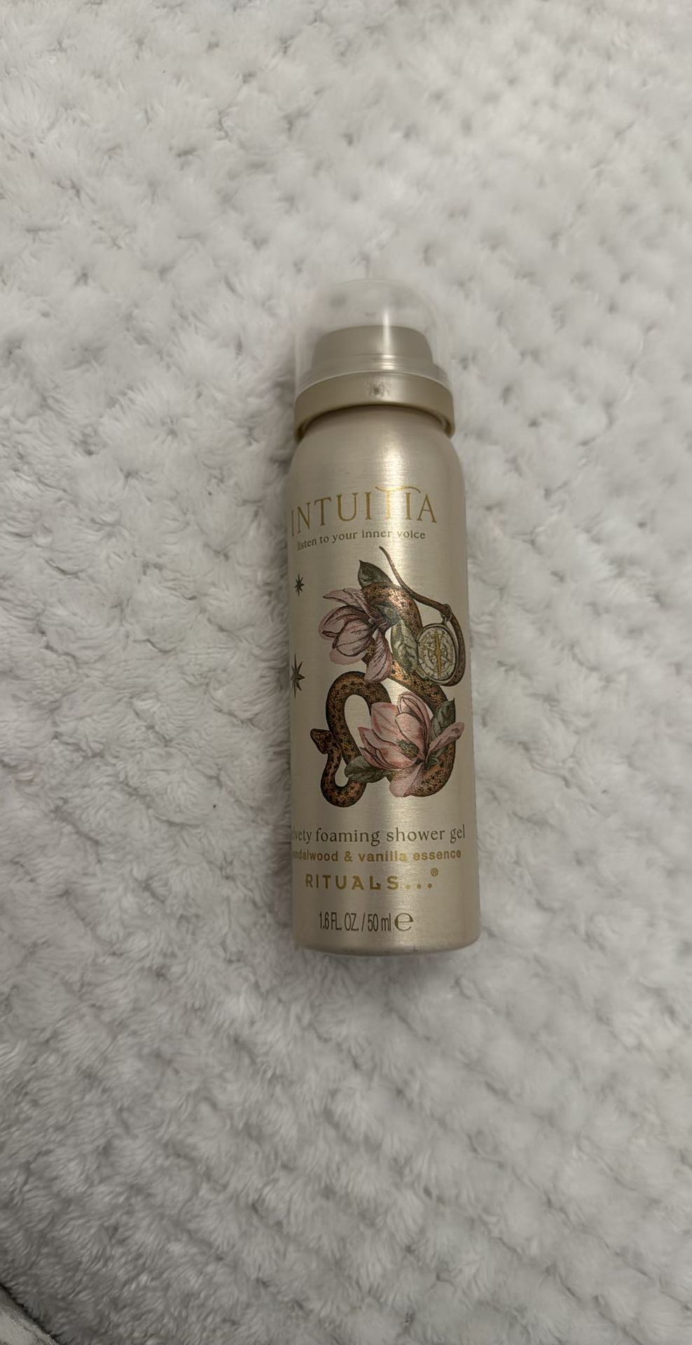 Intuitia Velvety Foaming Shower Gel (sandalwood & vanilla essence) 1.6 FL OZ / 50 ml